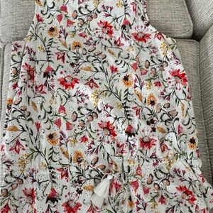 J. Jill Cheerful Vines Floral Eyelet Top Size Medium